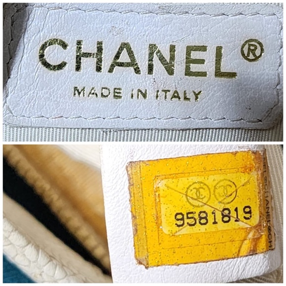 Authentic Chanel Caviar Timeless Baguette Shoulder Bag Off-White - Picture 5 of 16